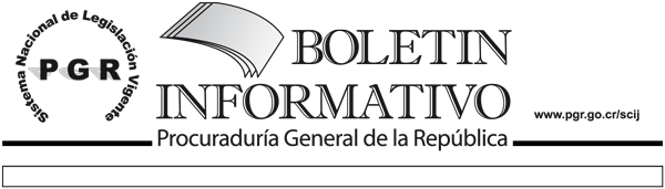 Boletín Informativo de la Procuraduría General de la República
